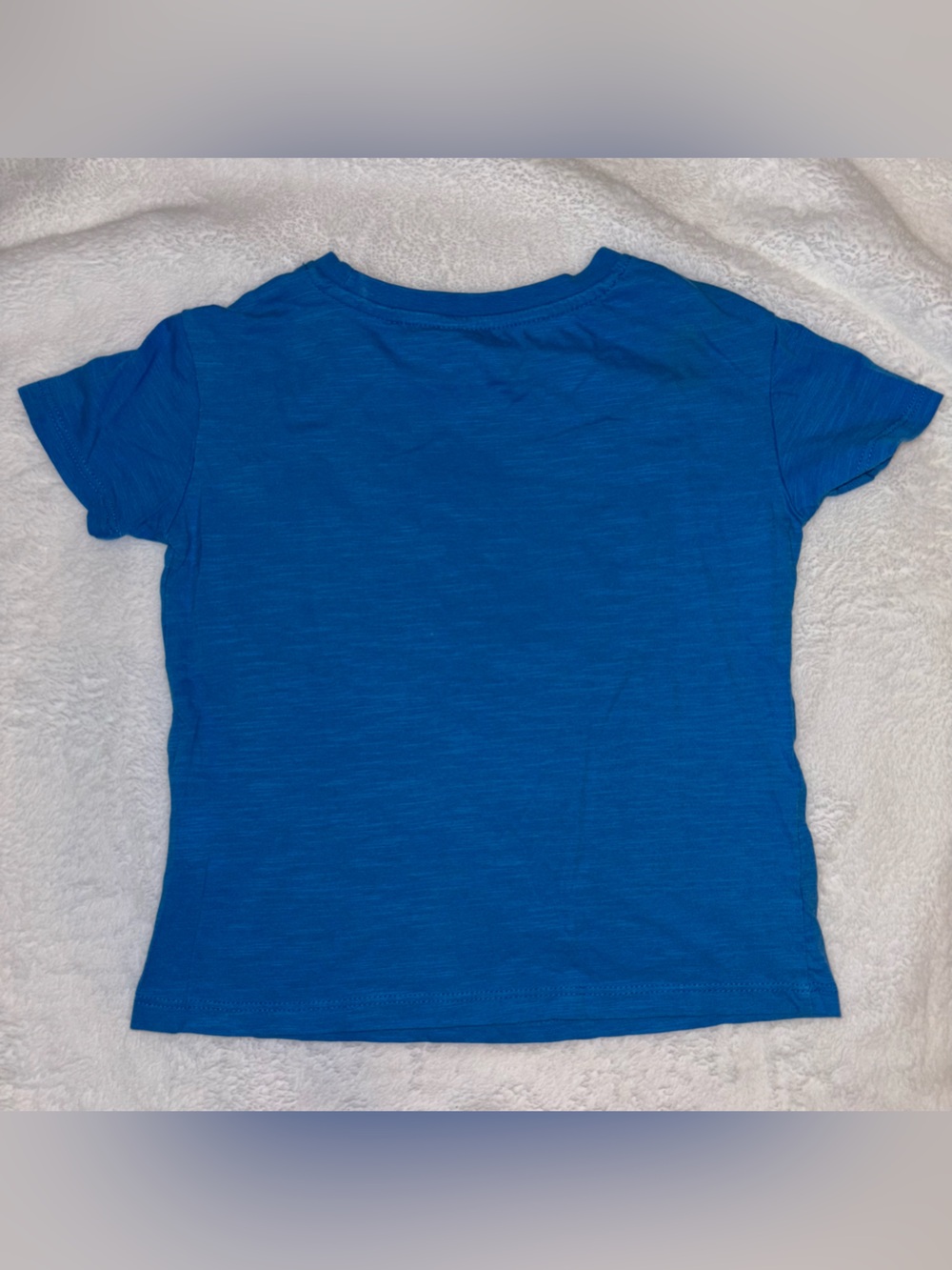 Blue Kids Tee with Colorful Racing Cars - Picture 2 of 4
